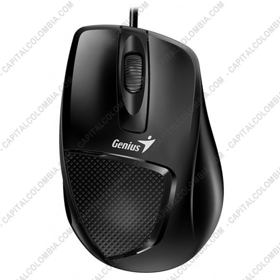 Teclados y Mouse para Gamers, Oficina y Hogar, Webcams y Diademas, Marca: Genius - Mouse Negro Ergon&oacute;mico conexi&oacute;n USB de marca Genius para Windows y Mac - DX-150X