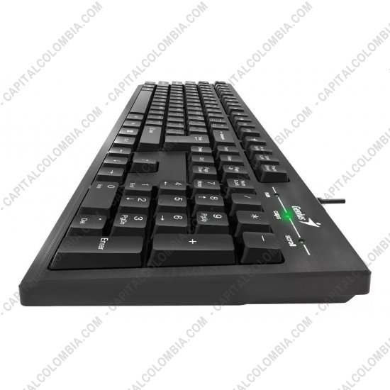 Teclados y Mouse para Gamers, Oficina y Hogar, Webcams y Diademas, Marca: Genius - Teclado en espa&ntilde;ol de marca Genius SmartKey KB-101 Smart Keyboard conexi&oacute;n USB