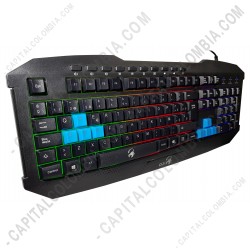 Ampliar foto de Teclado Gamer de membrana marca Genius GX Scorpion K215 Negro en Espa&ntilde;ol