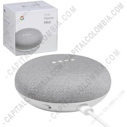 Ampliar foto de Google Home Mini Parlante Inteligente En Español color Gris - GA00210-LA