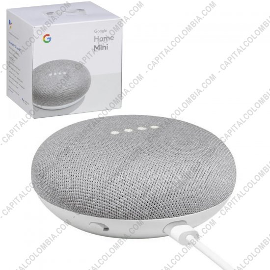 Teclados y Mouse para Gamers, Oficina y Hogar, Webcams y Diademas, Marca: Google - Google Home Mini Parlante Inteligente En Espa&ntilde;ol color Gris - GA00210-LA