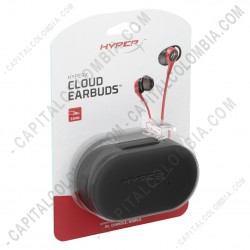 Ampliar foto de Aud&iacute;fonos HyperX Cloud Earbuds con micr&oacute;fono para videojuegos - HX-HSCEB-RD
