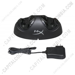 Ampliar foto de Cargador para dos controles de PS4 HyperX ChargePlay Duo - HX-CPDU-A