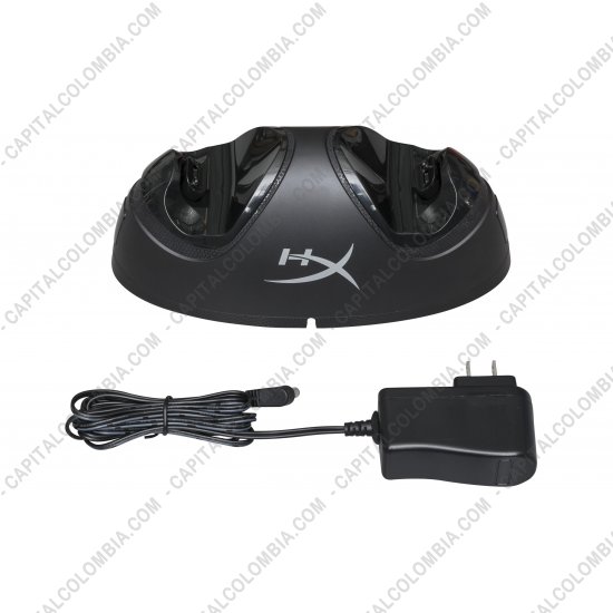Teclados y Mouse para Gamers, Oficina y Hogar, Webcams y Diademas, Marca: HyperX - Cargador para dos controles de PS4 HyperX ChargePlay Duo - HX-CPDU-A