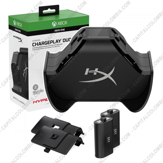 Teclados y Mouse para Gamers, Oficina y Hogar, Webcams y Diademas, Marca: HyperX - Cargador para dos controles de Xbox HyperX ChargePlay Duo, incluye dos bater&iacute;as recargables - HX-CPDUX-C