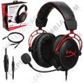 Diadema Gamer con micrófono HyperX Cloud Alpha Roja para videojuegos - HX-HSCA-RD/AM