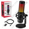 Micr&oacute;fono para creadores de contenido RGB, streamers y gamers HyperX Quadcast S - HMIQ1S-XX-RG/G
