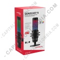Micrófono para creadores de contenido RGB, streamers y gamers HyperX Quadcast S - HMIQ1S-XX-RG/G