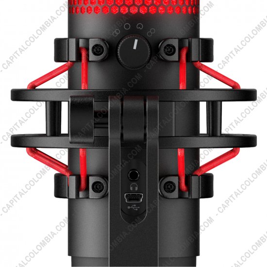 Teclados y Mouse para Gamers, Oficina y Hogar, Webcams y Diademas, Marca: HyperX - Micr&oacute;fono para creadores de contenido, streamers y gamers HyperX Quadcast - HX-MICQC-BK