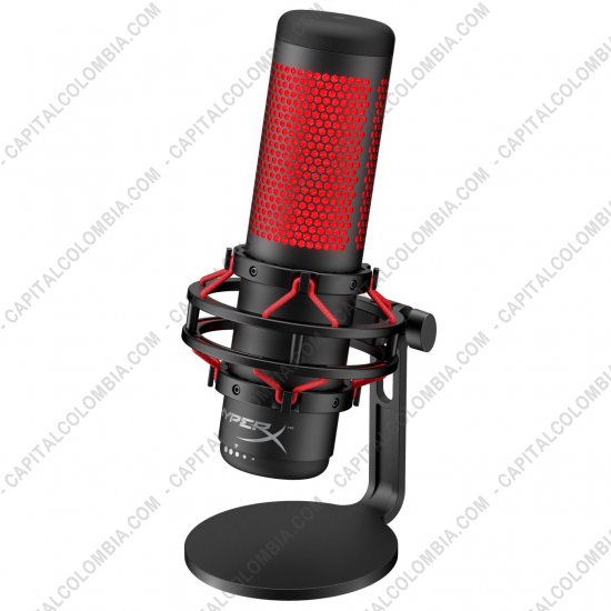 Teclados y Mouse para Gamers, Oficina y Hogar, Webcams y Diademas, Marca: HyperX - Micr&oacute;fono para creadores de contenido, streamers y gamers HyperX Quadcast - HX-MICQC-BK