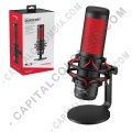 Micrófono para creadores de contenido, streamers y gamers HyperX Quadcast - HX-MICQC-BK