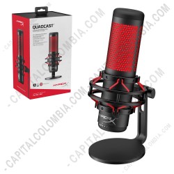 Ampliar foto de Micr&oacute;fono para creadores de contenido, streamers y gamers HyperX Quadcast - HX-MICQC-BK