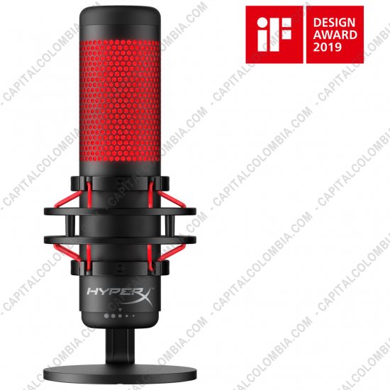 Teclados y Mouse para Gamers, Oficina y Hogar, Webcams y Diademas, Marca: HyperX - Micr&oacute;fono para creadores de contenido, streamers y gamers HyperX Quadcast - HX-MICQC-BK