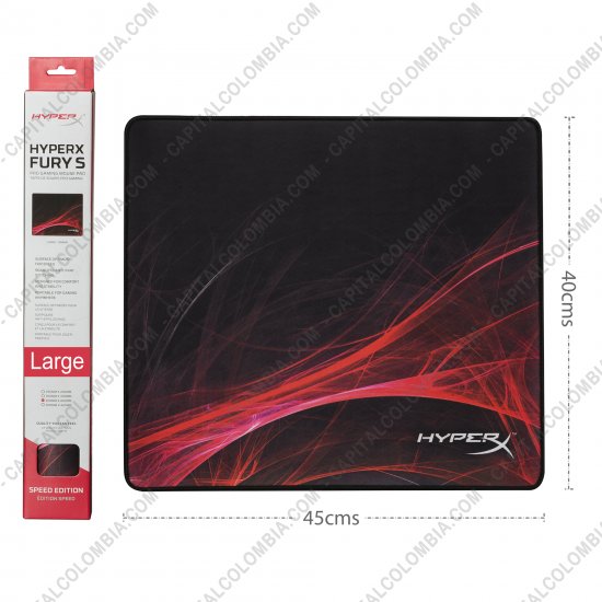 Teclados y Mouse para Gamers, Oficina y Hogar, Webcams y Diademas, Marca: HyperX - PadMouse Profesional para videojuegos HyperX FURY S - Speed Edition Large - 45cms x 40cms