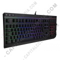 Teclados y Mouse para Gamers, Oficina y Hogar, Webcams y Diademas, Marca: HyperX - Teclado de membrana para videojuegos HyperX Alloy Core RGB - Idioma Español - HX-KB5ME2-LA