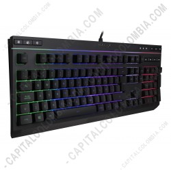 Ampliar foto de Teclado de membrana para videojuegos HyperX Alloy Core RGB - Idioma Español - HX-KB5ME2-LA