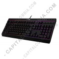 Teclados y Mouse para Gamers, Oficina y Hogar, Webcams y Diademas, Marca: HyperX - Teclado de membrana para videojuegos HyperX Alloy Core RGB - Idioma Español - HX-KB5ME2-LA