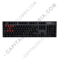 Teclado Mecánico con retroiluminación Led Roja para Jugadores Hyperx Alloy FPS en Español - Interruptor Cherry MX Red - HX-KB1RD1-LA/A4