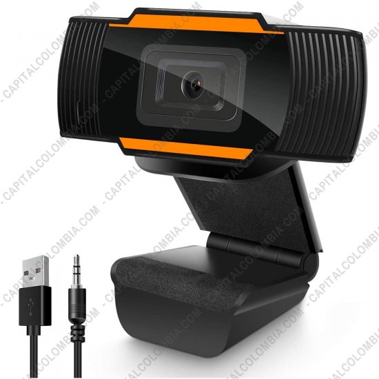 Teclados y Mouse para Gamers, Oficina y Hogar, Webcams y Diademas, Marca: Jaltech - C&aacute;mara Web Jaltech D2-720P FHD 1080x720 USB
