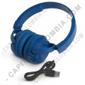 Audífonos de marca JBL T450 conexión Bluetooth color Azul - JBLT450BTBLU