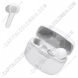 Ampliar foto de Aud&iacute;fonos marca JBL conexi&oacute;n Bluetooth color Blanco - Tune 215TWS Intrauditivos