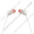 Teclados y Mouse para Gamers, Oficina y Hogar, Webcams y Diademas, Marca: JBL - Auriculares Audifonos JBL T110 color Blanco Pure Bass Manos Libres 