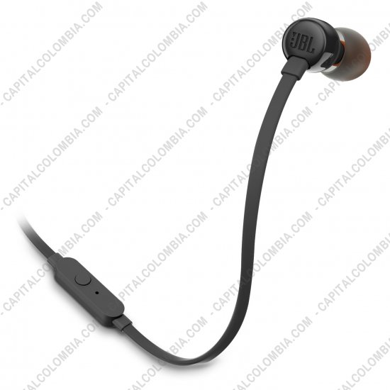 Teclados y Mouse para Gamers, Oficina y Hogar, Webcams y Diademas, Marca: JBL - Auriculares Audifonos JBL T110 color Negro Pure Bass Manos Libres 