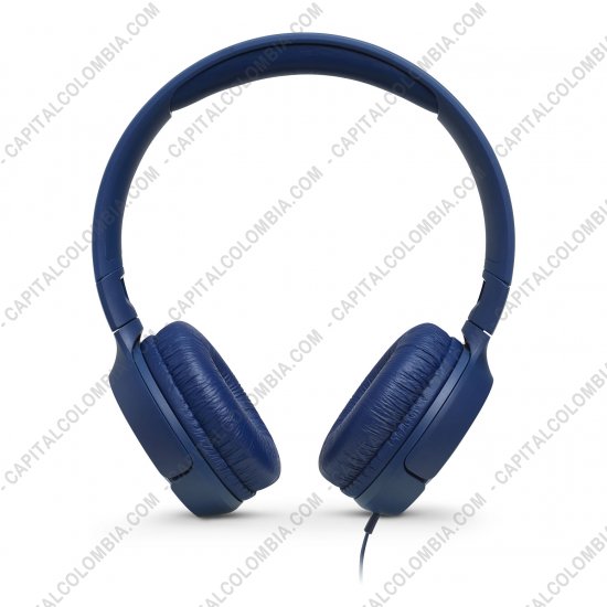 Teclados y Mouse para Gamers, Oficina y Hogar, Webcams y Diademas, Marca: JBL - Diadema con micr&oacute;fono color Azul de marca JBL con cable conector 3.5mm TUNE500