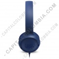 Diadema con micrófono color Azul de marca JBL con cable conector 3.5mm TUNE500