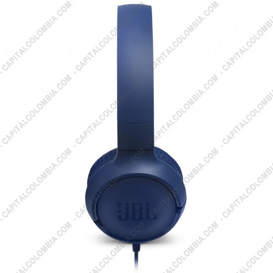 Teclados y Mouse para Gamers, Oficina y Hogar, Webcams y Diademas, Marca: JBL - Diadema con micr&oacute;fono color Azul de marca JBL con cable conector 3.5mm TUNE500