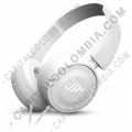 Diadema con micrófono color Blanco de marca JBL con cable conector 3.5mm T450