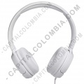 Diadema con micrófono color Blanco de marca JBL con cable conector 3.5mm TUNE500