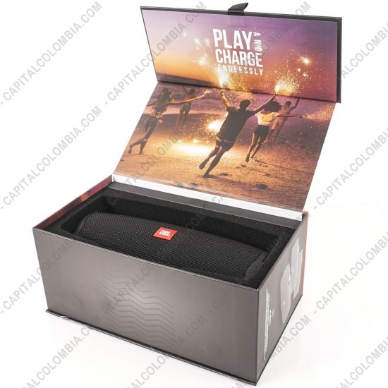 Teclados y Mouse para Gamers, Oficina y Hogar, Webcams y Diademas, Marca: JBL - Parlante de marca JBL Charge 4 conexi&oacute;n Bluetooth Color Negro Sumergible IPX7 - PowerBank - JBLCHARGE4BLKAM