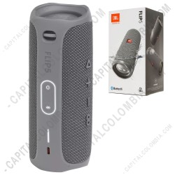 Ampliar foto de Parlante de marca JBL Flip 5 conexi&oacute;n Bluetooth Color Gris Resistente al Agua IPX7 - JBLFLIP5GRYAM