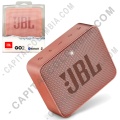Parlante de marca JBL Go 2 Portable conexi&oacute;n Bluetooth IPX7 Color Canela - Sumergible