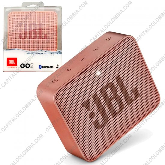 Teclados y Mouse para Gamers, Oficina y Hogar, Webcams y Diademas, Marca: JBL - Parlante de marca JBL Go 2 Portable conexi&oacute;n Bluetooth IPX7 Color Canela - Sumergible