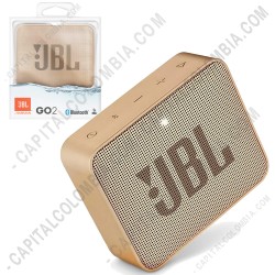 Ampliar foto de Parlante de marca JBL Go 2 Portable conexi&oacute;n Bluetooth IPX7 Color Champagne - Sumergible