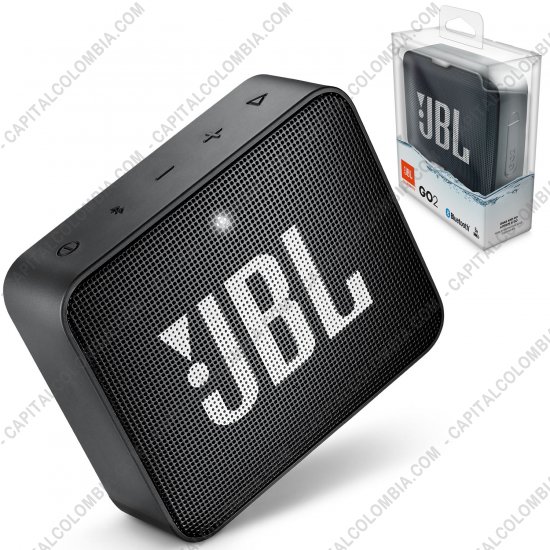 Teclados y Mouse para Gamers, Oficina y Hogar, Webcams y Diademas, Marca: JBL - Parlante de marca JBL Go 2 Portable conexi&oacute;n Bluetooth IPX7 Color Negro - Sumergible