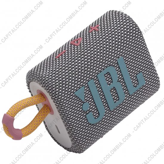 Teclados y Mouse para Gamers, Oficina y Hogar, Webcams y Diademas, Marca: JBL - Parlante de marca JBL Go 3 Portable conexi&oacute;n Bluetooth IP67 Color Gris - Resistente al Agua