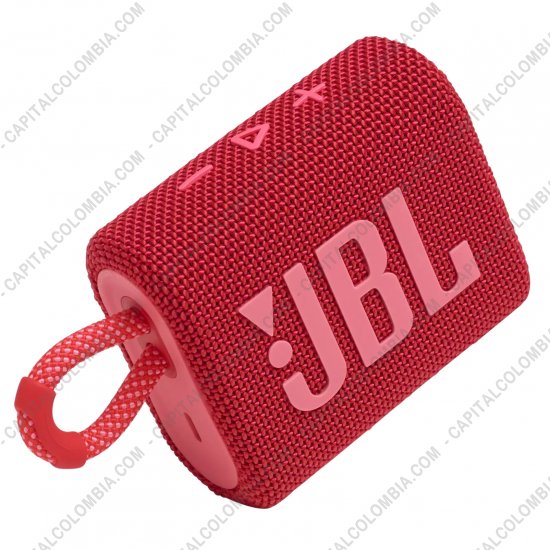 Teclados y Mouse para Gamers, Oficina y Hogar, Webcams y Diademas, Marca: JBL - Parlante de marca JBL Go 3 Portable conexi&oacute;n Bluetooth IP67 Color Rojo - Resistente al Agua