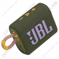 Ampliar foto de Parlante de marca JBL Go 3 Portable conexi&oacute;n Bluetooth IP67 Color Verde - Resistente al Agua