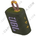 Parlante de marca JBL Go 3 Portable conexión Bluetooth IP67 Color Verde - Resistente al Agua