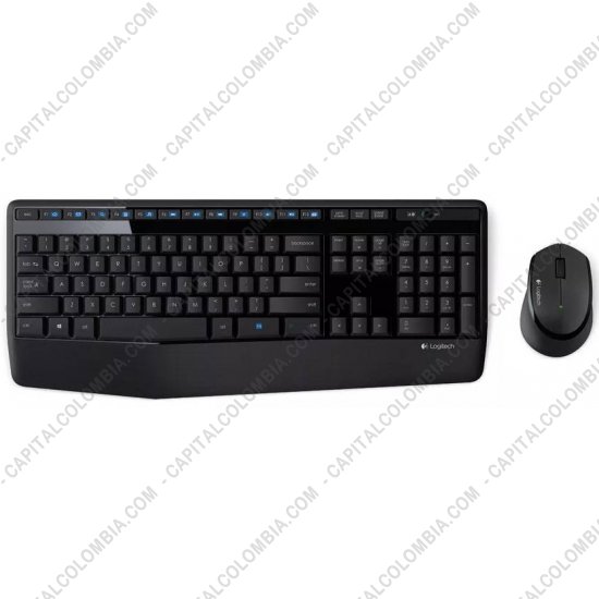 Teclados y Mouse para Gamers, Oficina y Hogar, Webcams y Diademas, Marca: Logitech - Combo de Teclado y Mouse Inal&aacute;mbricos MK345 marca Logitech (LAT/MX ESP) - (Ref. 920-007820)