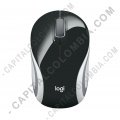 Mouse mini inalámbrico ultraportátil negro de marca Logitech M187