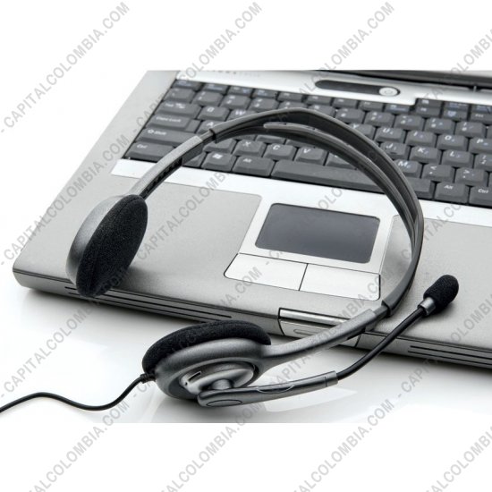 Teclados y Mouse para Gamers, Oficina y Hogar, Webcams y Diademas, Marca: Logitech - Stereo Headset H111 (Auriculares con micrófono) (Ref. 981-000612)