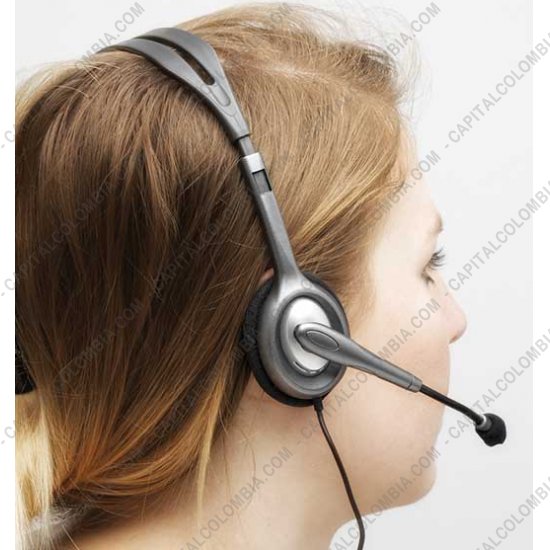 Teclados y Mouse para Gamers, Oficina y Hogar, Webcams y Diademas, Marca: Logitech - Stereo Headset H111 (Auriculares con micr&oacute;fono) (Ref. 981-000612)