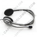 Teclados y Mouse para Gamers, Oficina y Hogar, Webcams y Diademas, Marca: Logitech - Stereo Headset H111 (Auriculares con micrófono) (Ref. 981-000612)