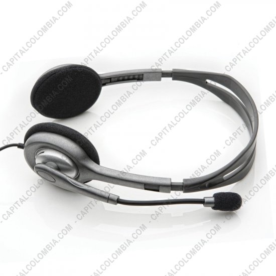 Teclados y Mouse para Gamers, Oficina y Hogar, Webcams y Diademas, Marca: Logitech - Stereo Headset H111 (Auriculares con micr&oacute;fono) (Ref. 981-000612)