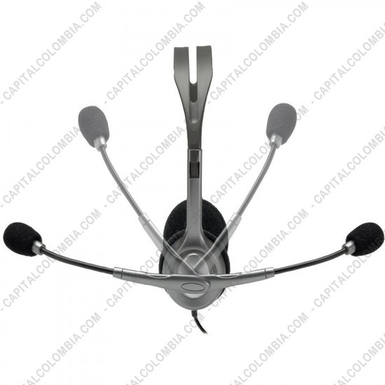 Teclados y Mouse para Gamers, Oficina y Hogar, Webcams y Diademas, Marca: Logitech - Stereo Headset H111 (Auriculares con micr&oacute;fono) (Ref. 981-000612)