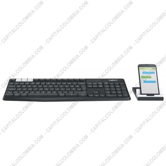 Teclados y Mouse para Gamers, Oficina y Hogar, Webcams y Diademas, Marca: Logitech - Teclado Bluetooth Logitech K375s para Multi Dispositivos con 3 teclas de conexi&oacute;n r&aacute;pida